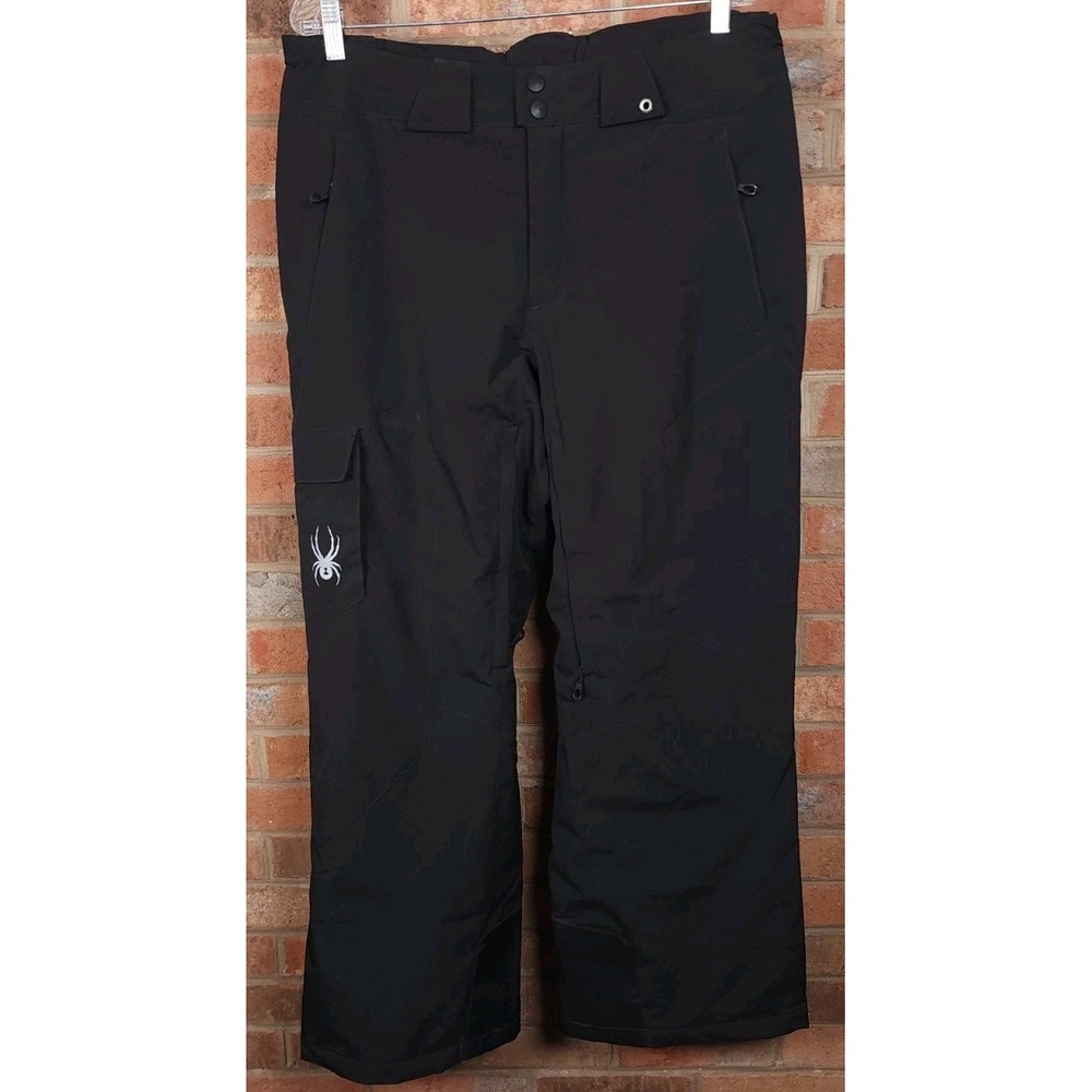 Spyder Troublemaker Mens Ski Snow Pants Thinsulate Black Size Large